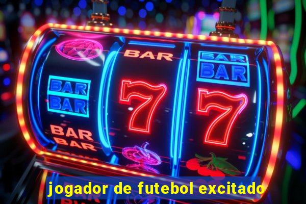 jogador de futebol excitado