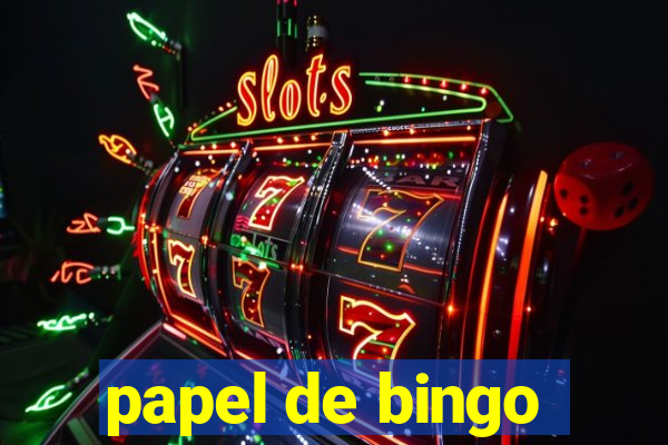 papel de bingo