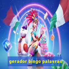 gerador bingo palavras