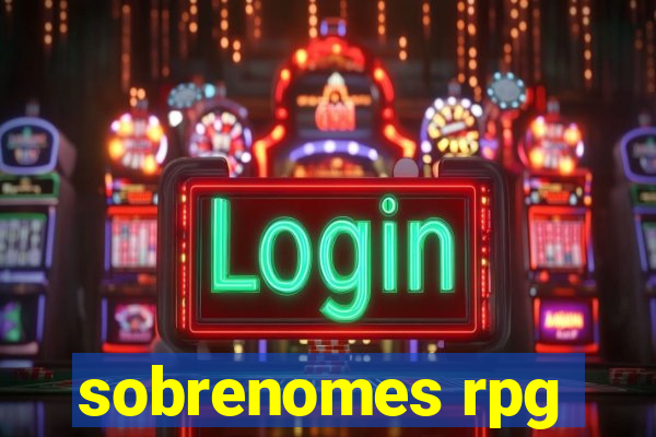 sobrenomes rpg