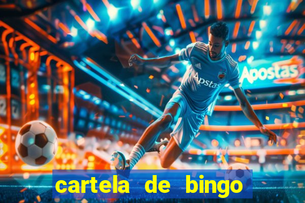 cartela de bingo cha de bebe